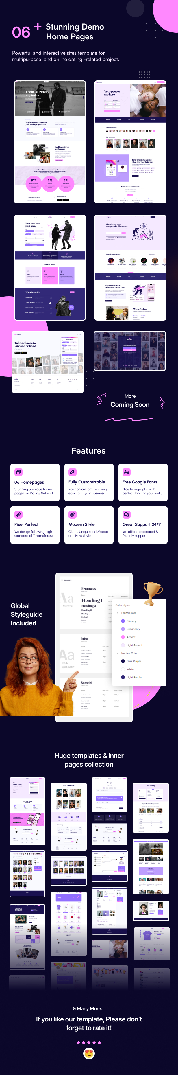 LoveDate - Social Dating Network Figma Template - 1
