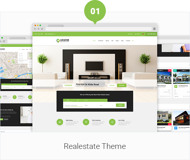 Locator PSD Template Design By Webstrot