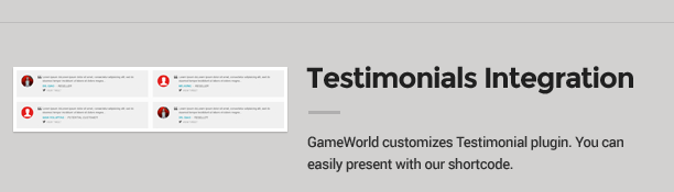 Testimonials - Features