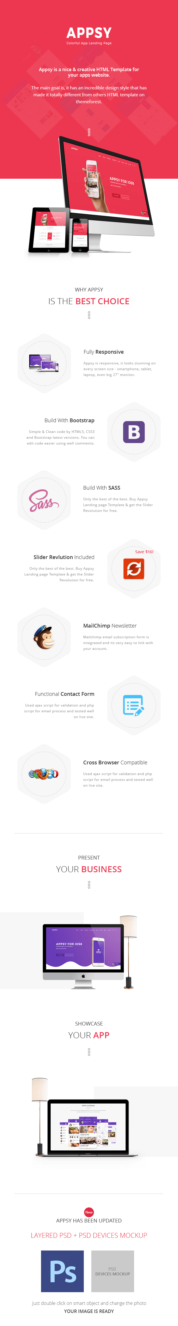 APPSY - Colorful App Landing Page Template - 1