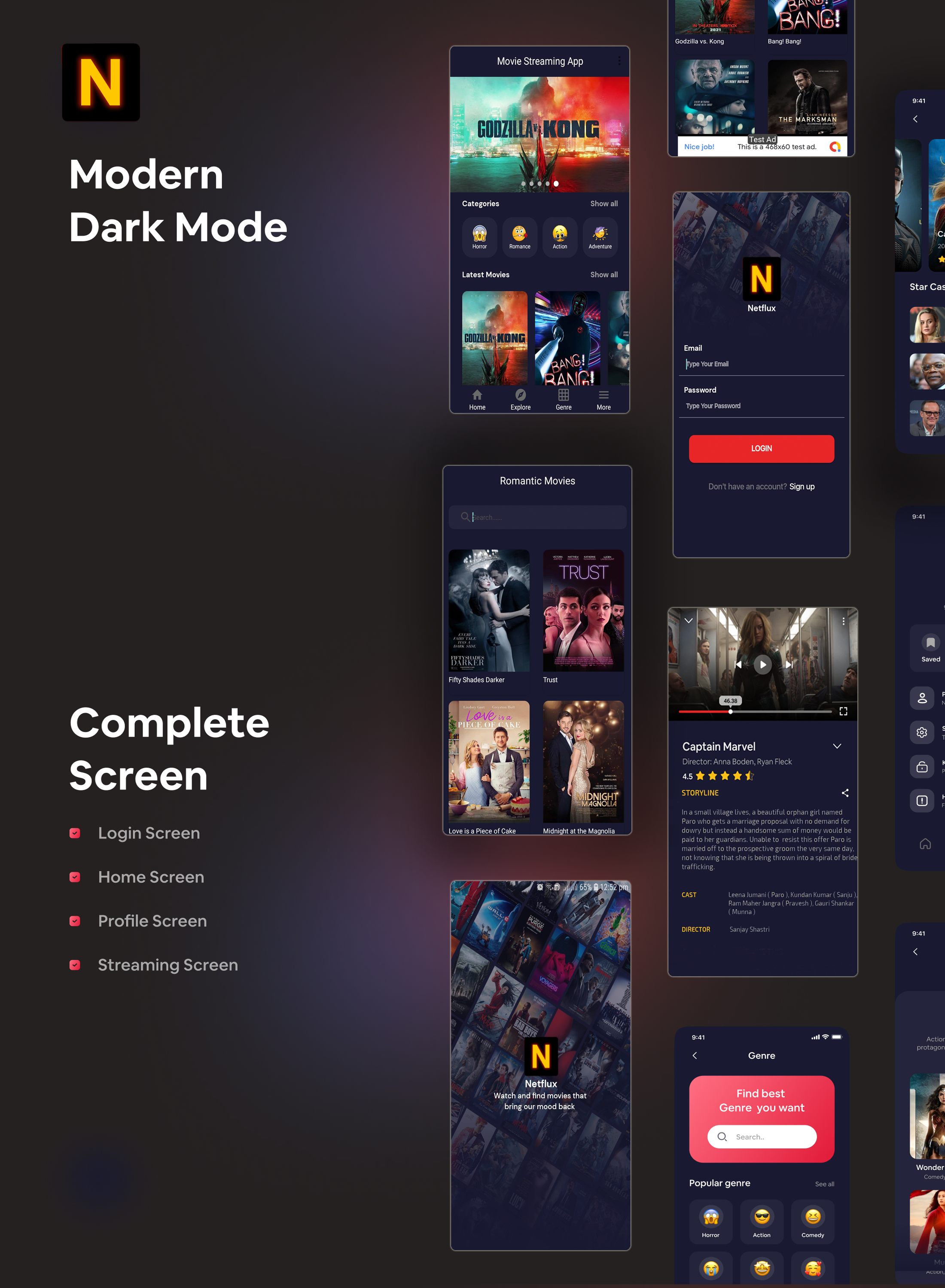 Netflux - Movie Streaming Android App - 2