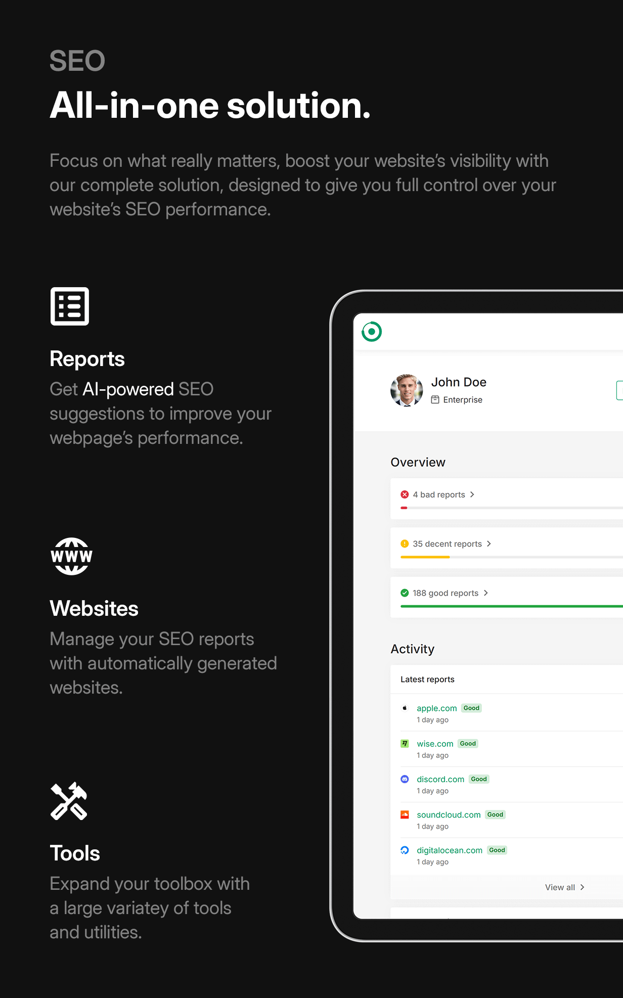 phpRank - SEO Reports & Tools Platform (SaaS) - 2