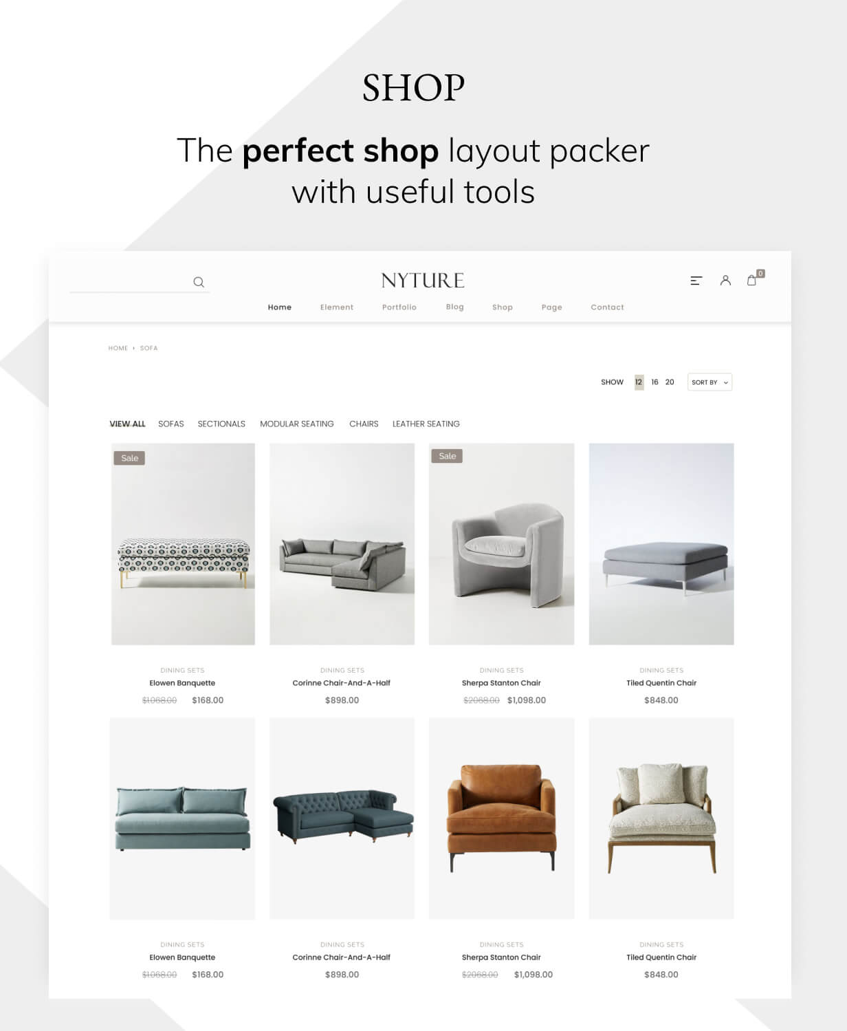 Nyture - Furniture WooCommerce Theme - 4