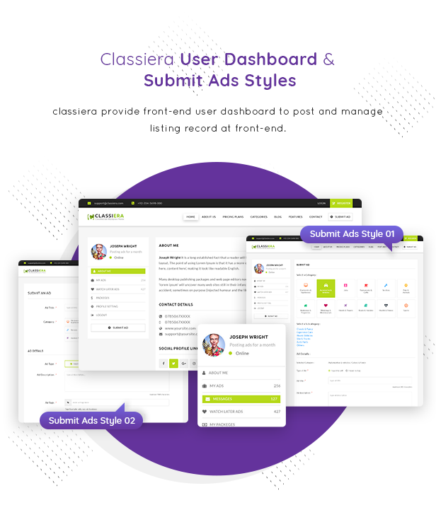 Dashboard Classified Theme