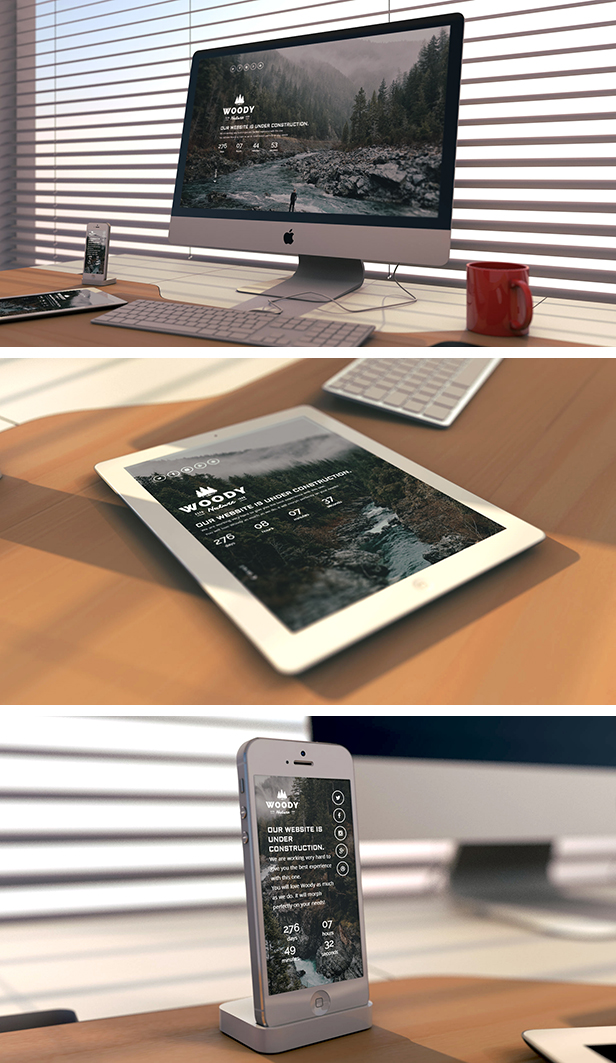 Woody - Creative Coming Soon HTML5 Template - 3