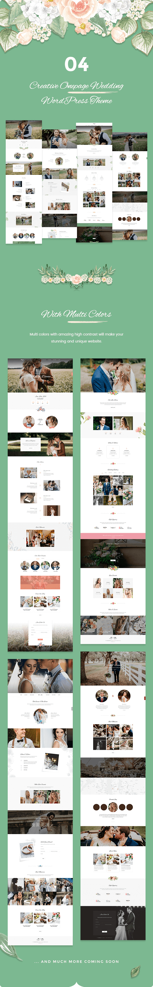 Sweetinz - Creative OnePage Wedding WordPress Theme