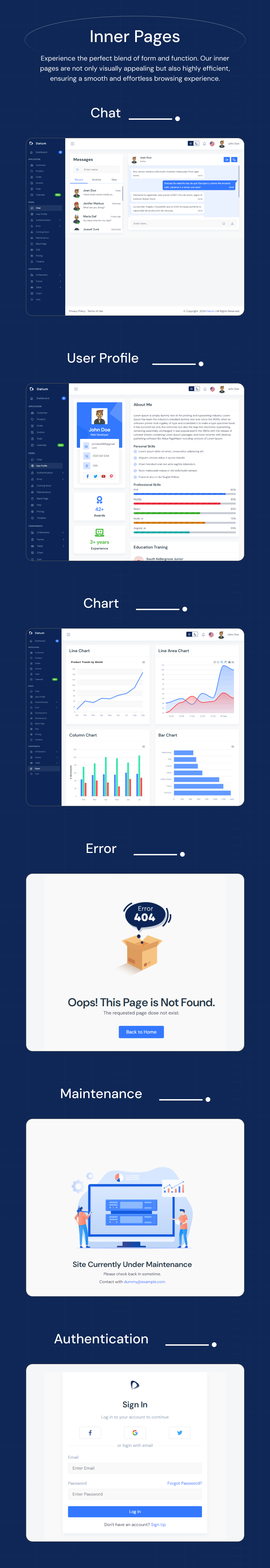 CRM admin panel | Datum | Iqonic Design