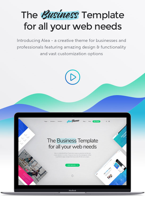 Alea - Business Multipurpose WordPress Theme - 1