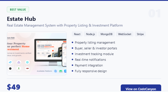 Estate Hub — Real Estate Management System