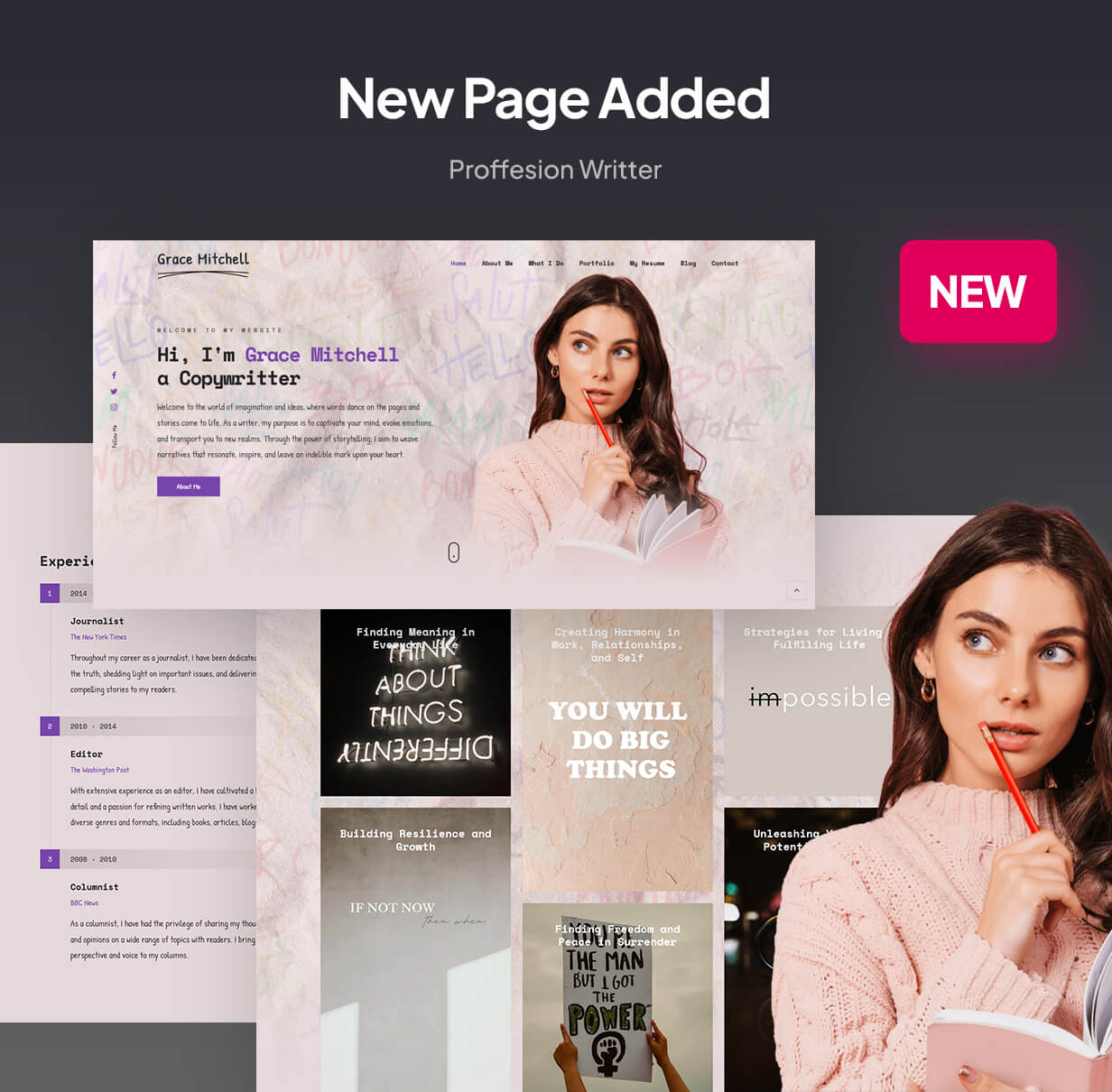 Kyros - Personal Portfolio CV Resume One Page Template - 3