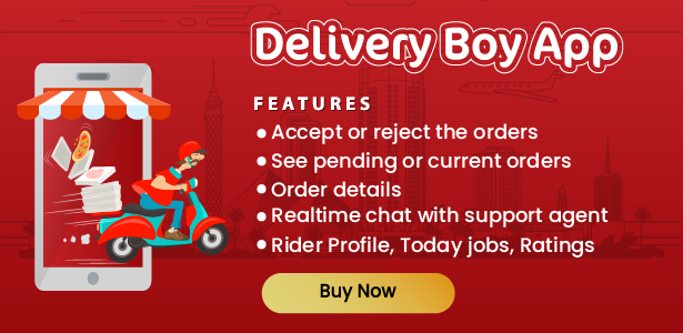 Native Restaurant Food Delivery & Ordering System With Delivery Boy - Android v2.0.6 - 6