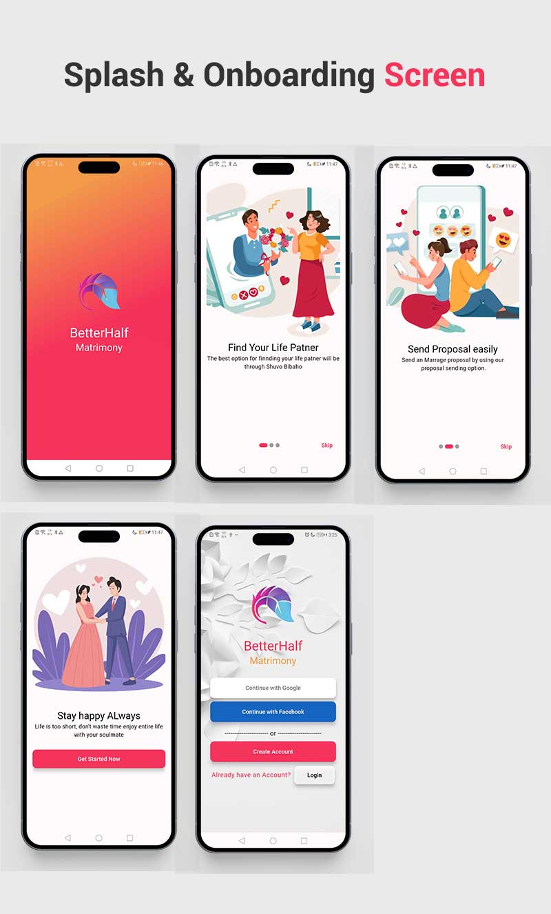 BetterHalf Flutter - Matrimony Flutter Responsive UI Kit with Riverpod - 8