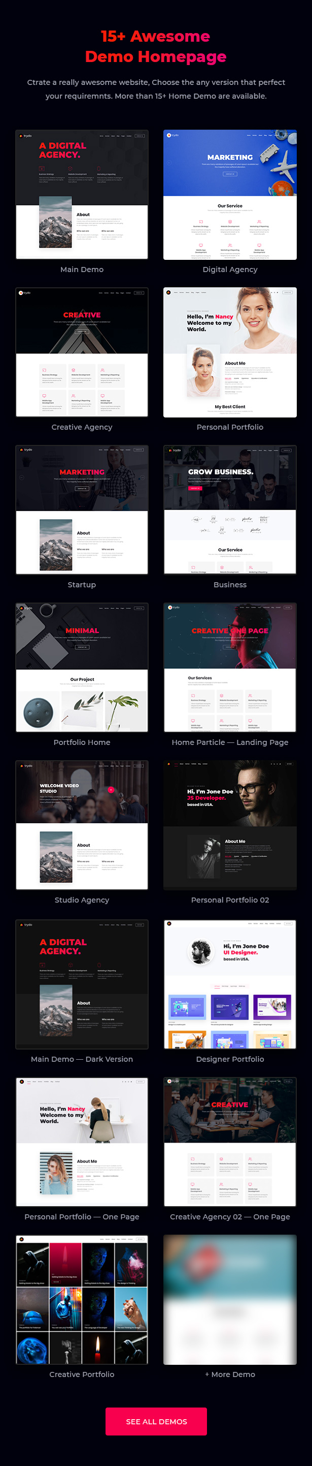 Trydo - Agency and Portfolio Template - 8