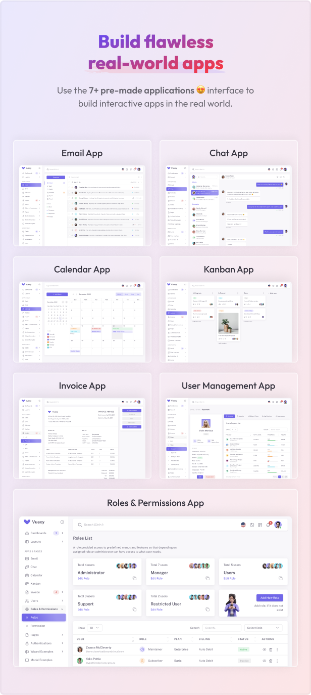 Vuexy Admin - Apps