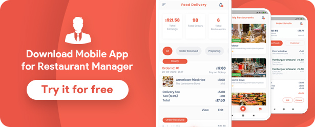 Food Delivery Flutter + PHP Laravel Admin Panel - 17