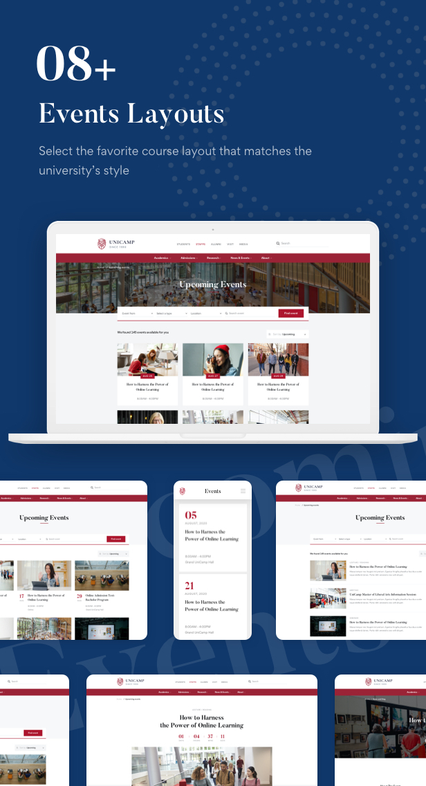 Unicamp - University and College WordPress Theme - 13