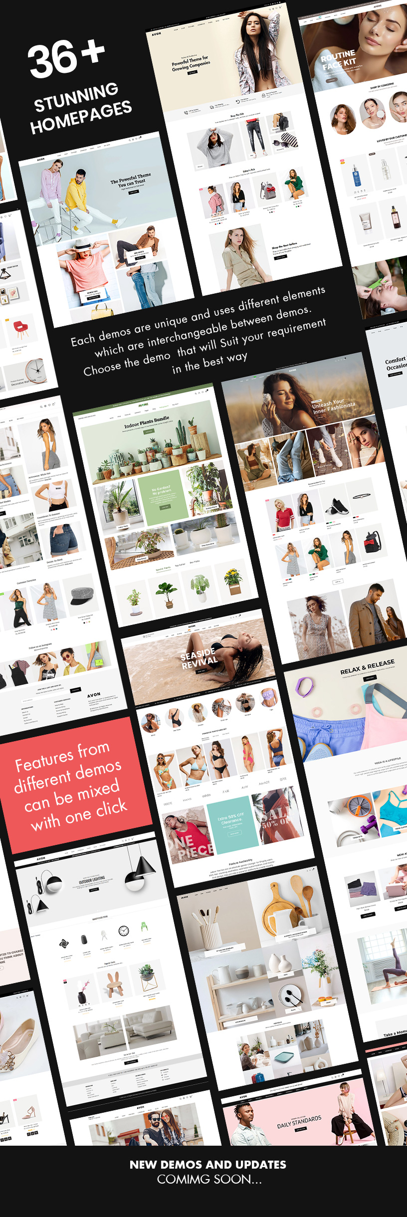 Avone Shopify Theme Demos