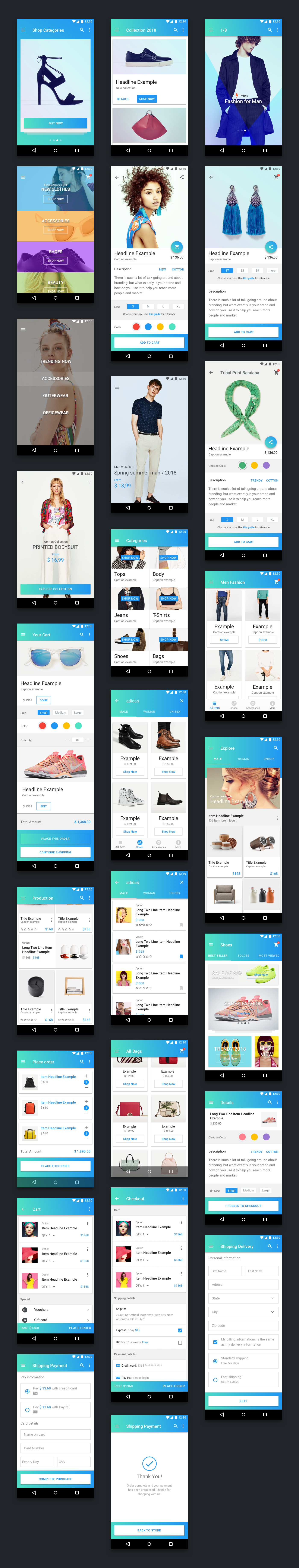Material Template UX/UI Kit - 6