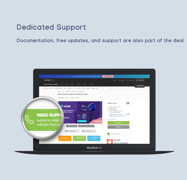WiTalk Event WordPress Theme Dedicated Support