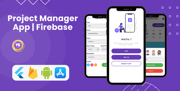 Flutter Project Manager App With Firebase