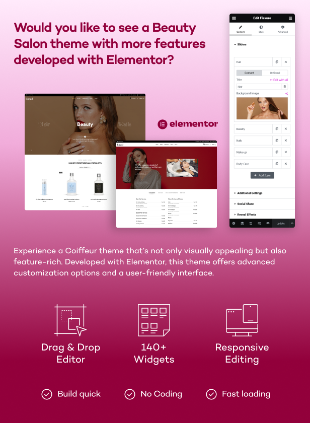 SALON - WordPress Theme for Hair & Beauty Salons - 1