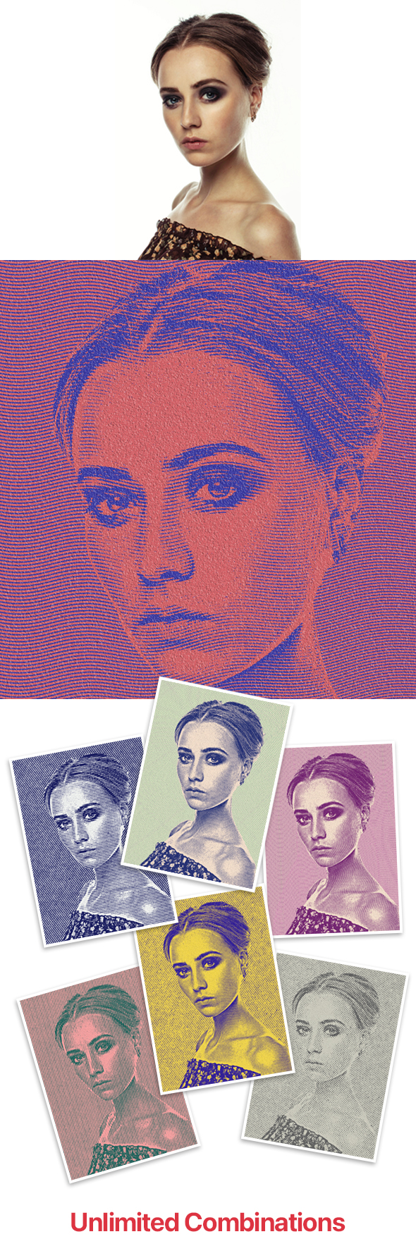 Engraver Halftone Pro Photoshop Action