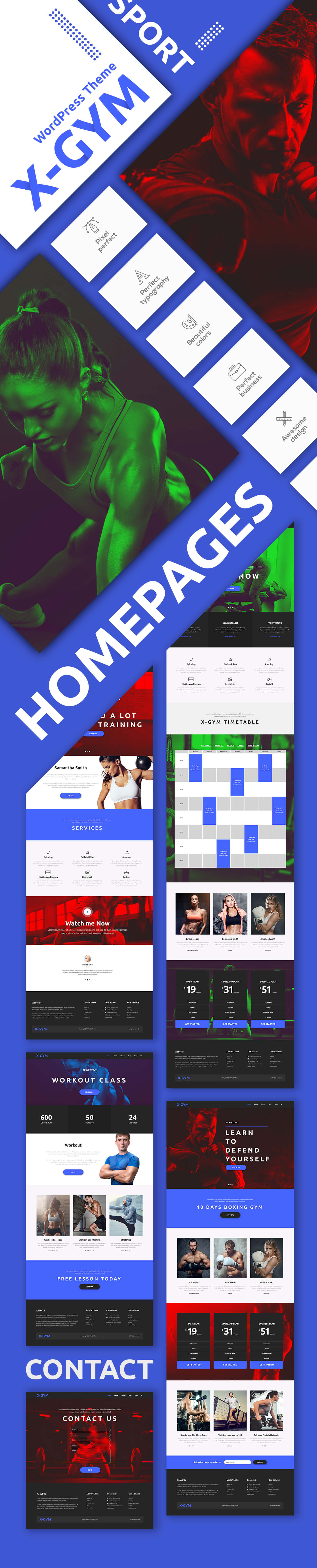 X-Gym - Fitness & Sports WordPress Theme - 1