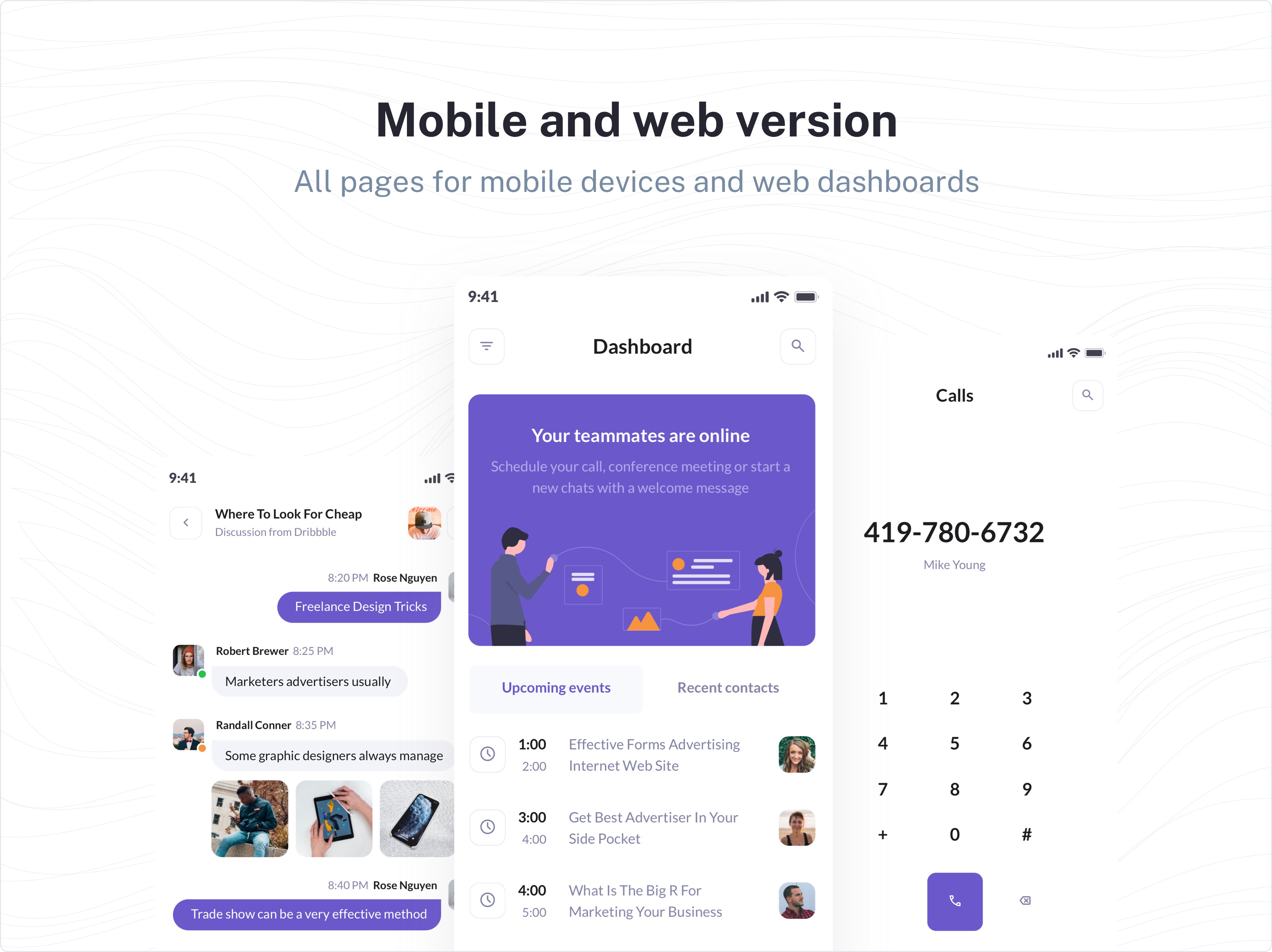 BetaCall - UI Kit for Communication Dashboards and Apps - 6