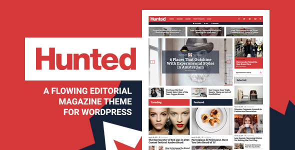 Hunted - A Flowing Editorial Magazine Theme - News / Editorial Blog / Magazine