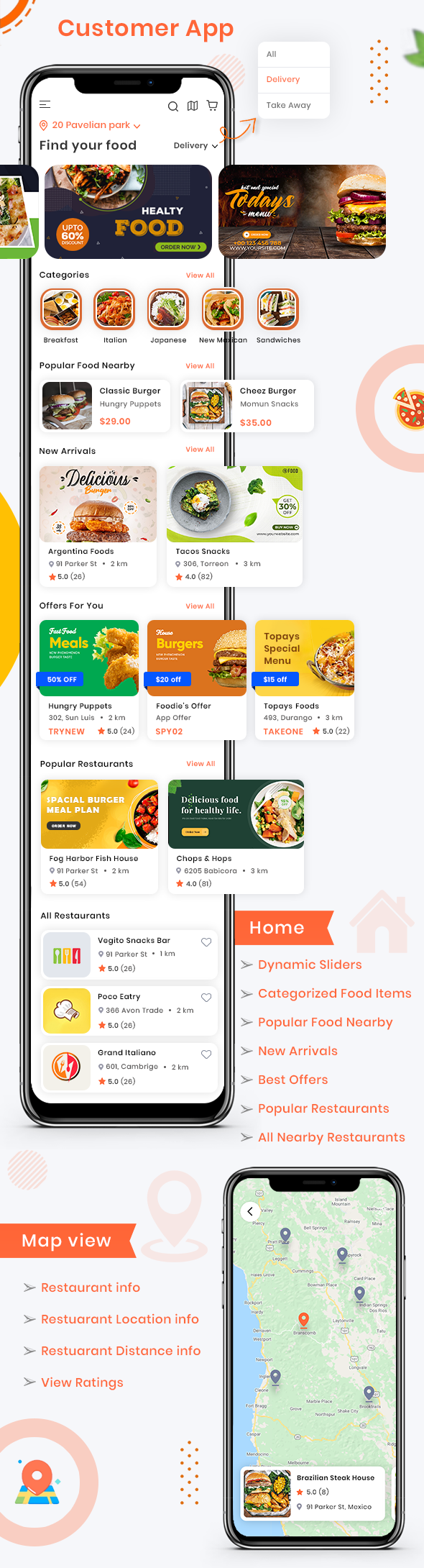 Foodie | UberEats Clone | Food Delivery App | Multiple Restaurant Food Delivery Flutter App - 8