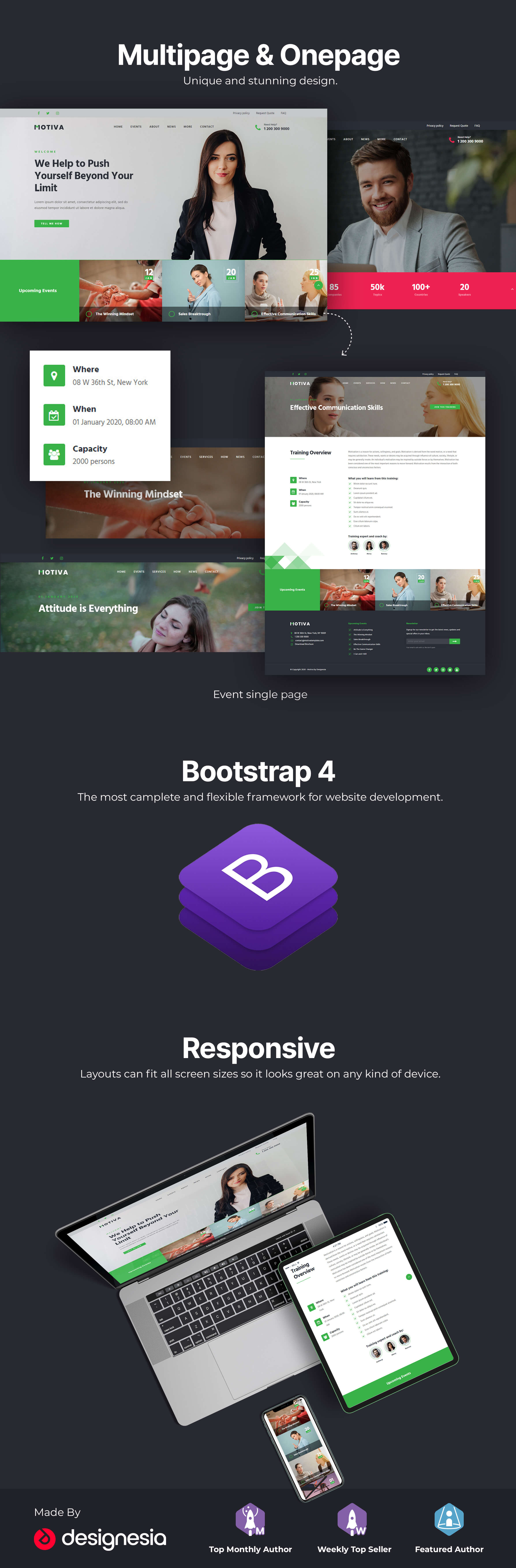 Motiva - Mentor, Coach and Speaker Website Template - 1