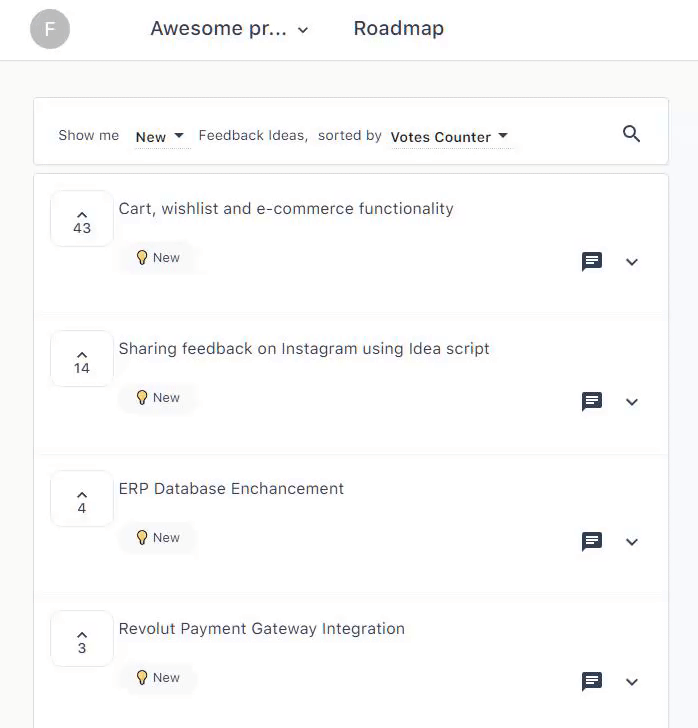 Idea Feedback Management System CRM - Feedback & Feature Requests for your Products / Services - 11