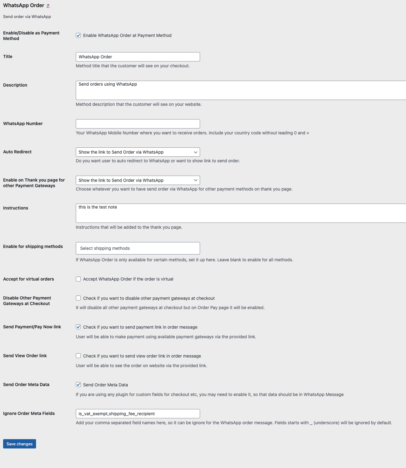 Edit configuration