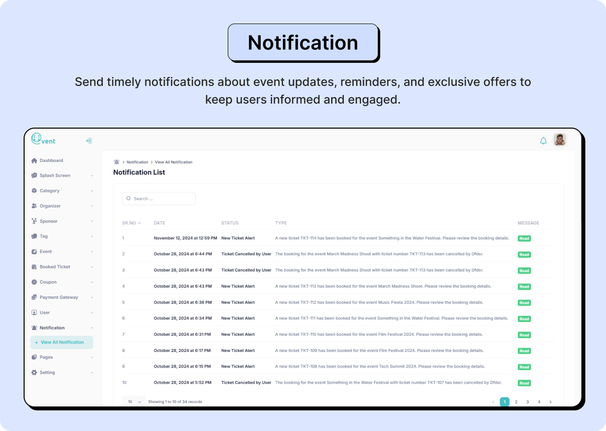 InClub: Event Management in Flutter with Node.js Backend | Complete event planner App - 23
