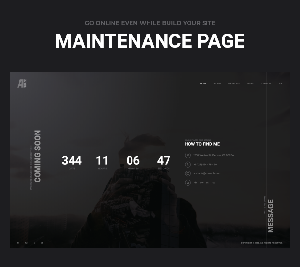 Maintenance Page