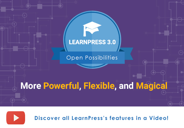 LearnPress 3.0 - 更强大，更灵活，更神奇