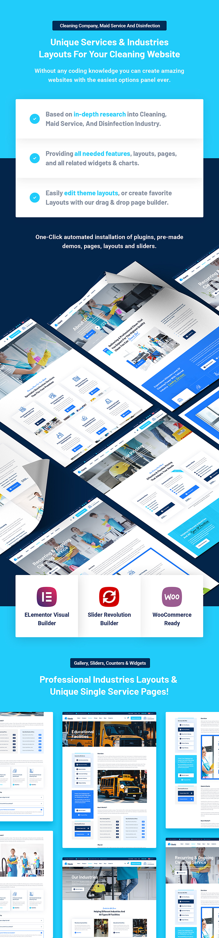 Claniz - Cleaning Services WordPress Theme - 6