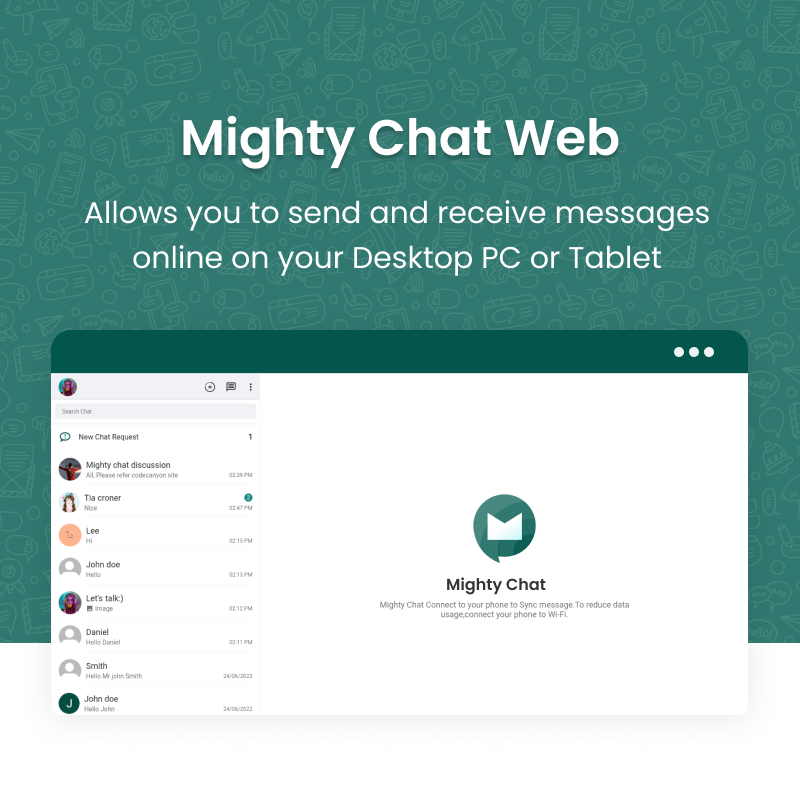 MightyChat Web- Web version of MightyChat With Firebase Backend [Add-on] - 7