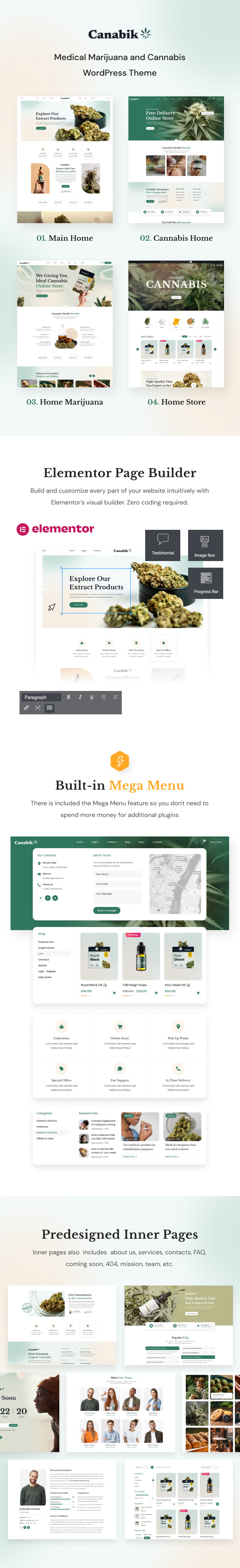 Canabik - Medical Marijuana WordPress Theme - 1