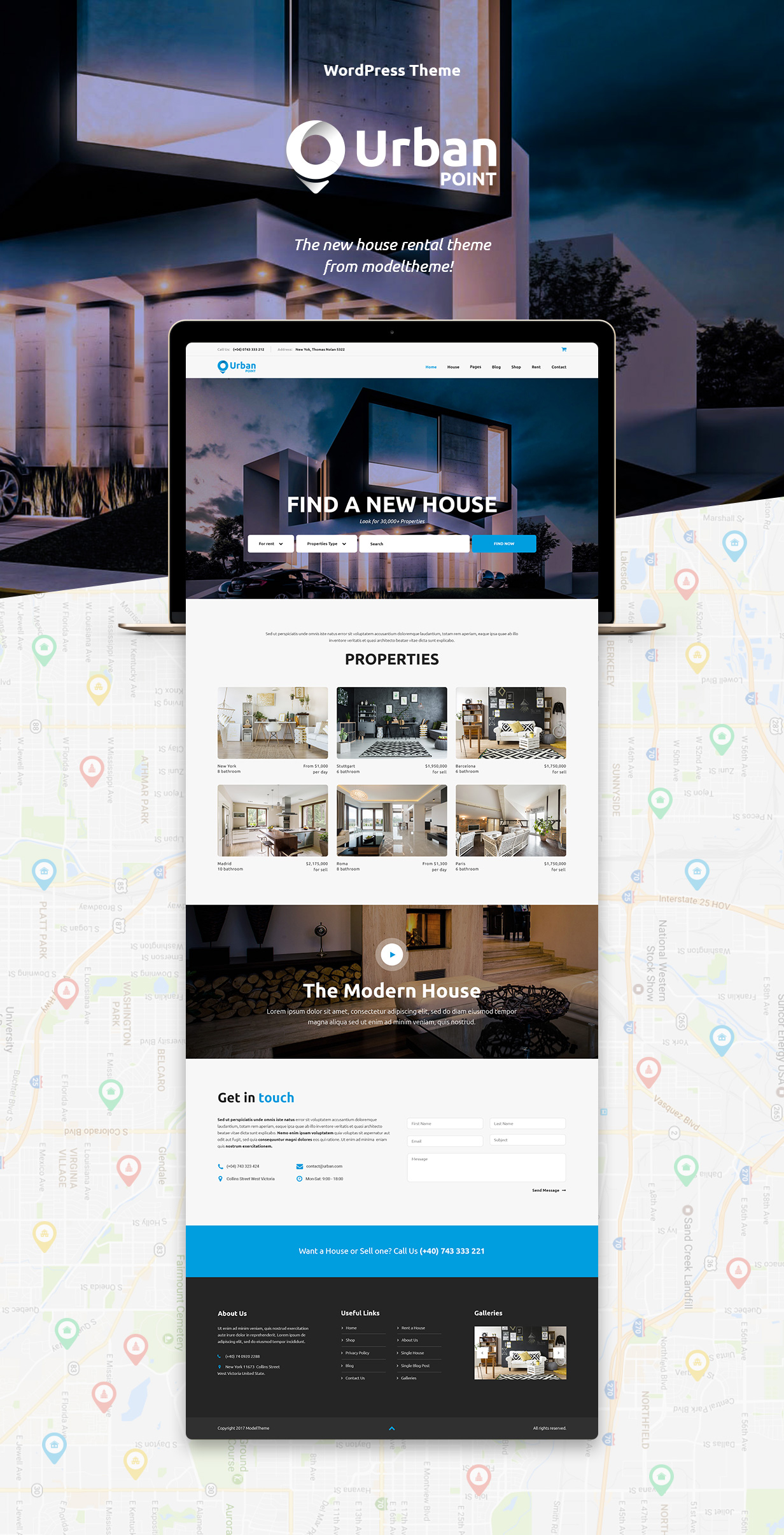 UrbanPoint - House Selling & Rental WordPress Theme - 2