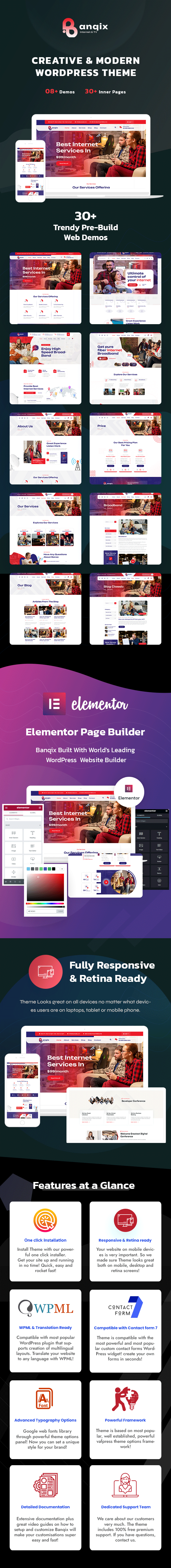 Banqix - Internet and TV Provider WordPress Theme - 2