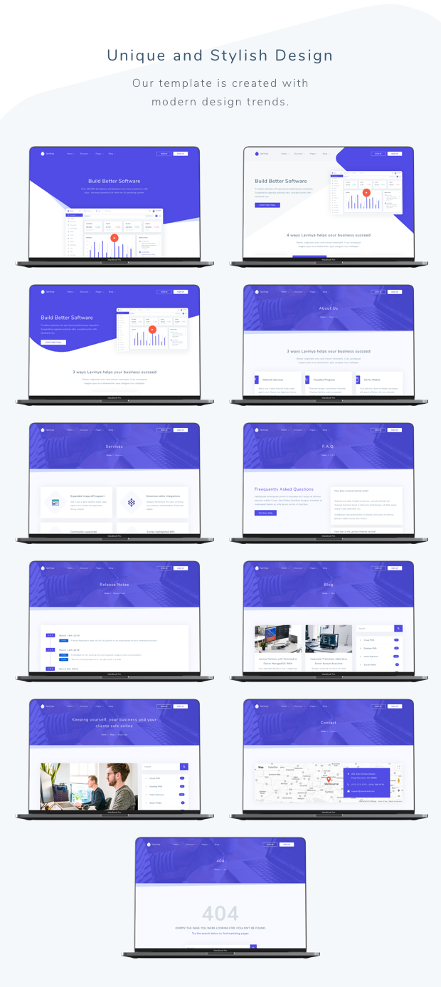 Lavinya - Software and App Template - 1