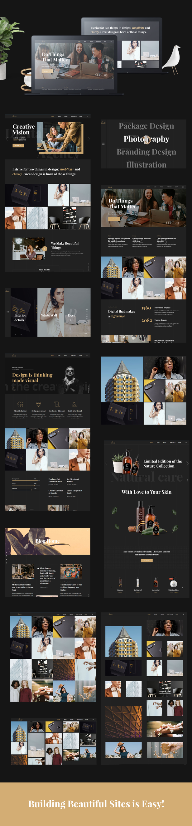 Louie - Modern Portfolio Theme for Agencies - 1