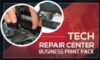 Tech Repair Center complete print template pack