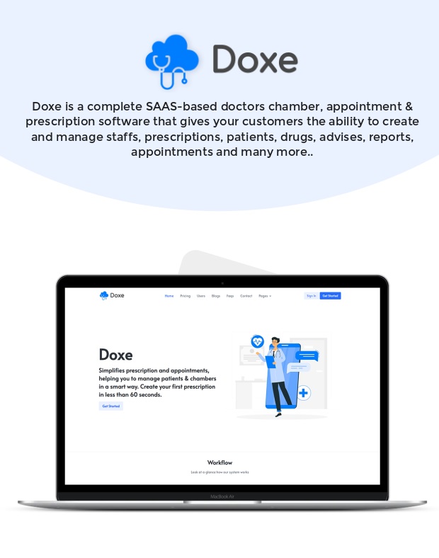 Doxe - Câmara de Médicos SaaS, Software de Prescrição e Consulta - 3