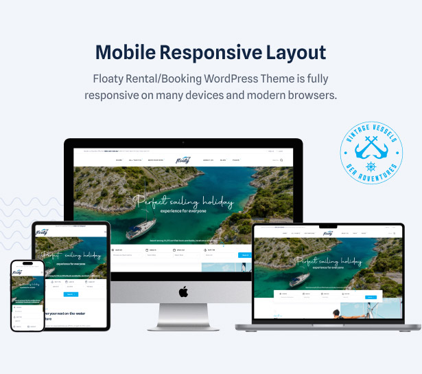 Floaty - Boat & Yacht Rental WordPress Theme