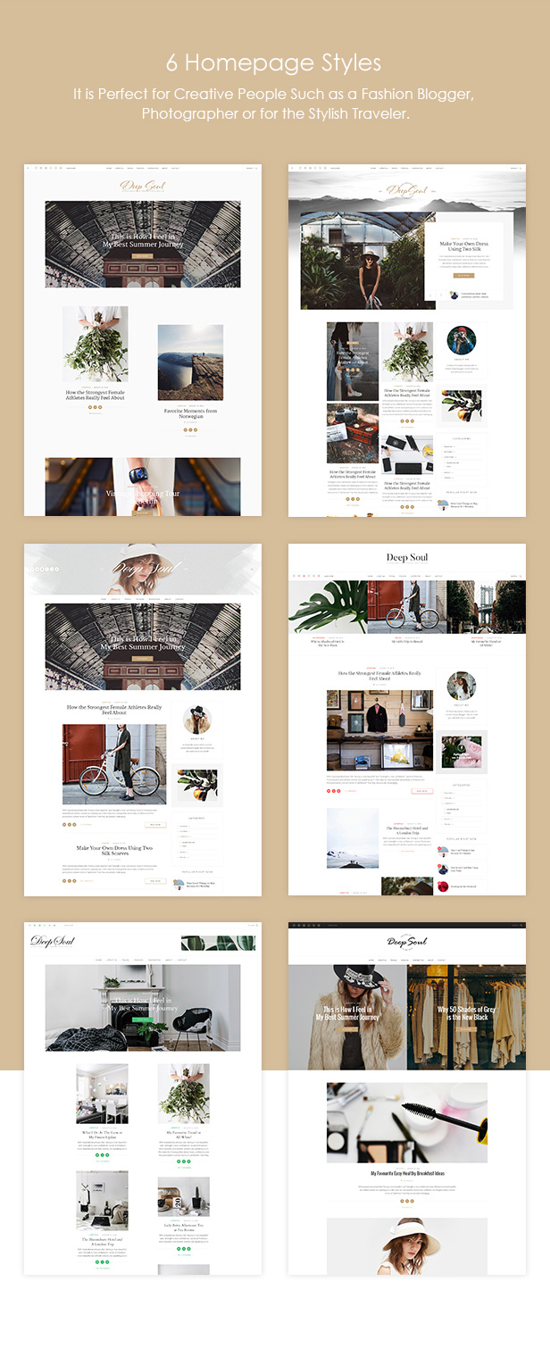 Deep Soul - Responsive HTML Blog and Shop Theme