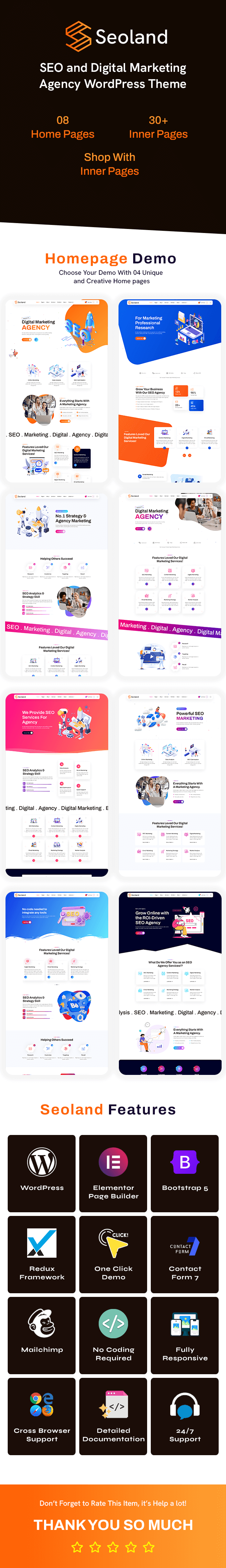 Seoland - SEO And Digital Marketing Agency WordPress Theme