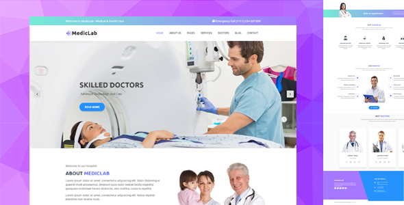 MedicLab - Medical & Health HTML Template