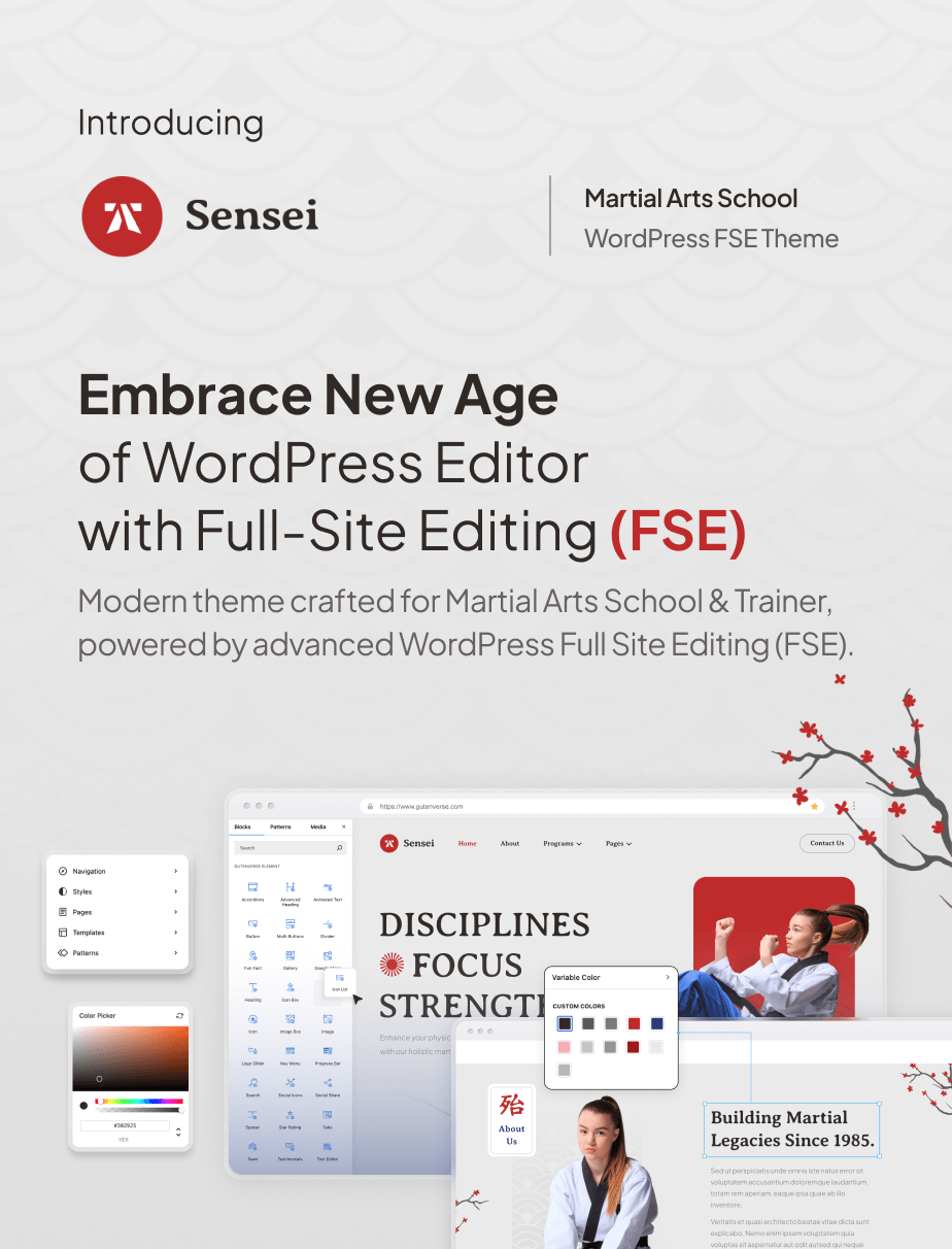 Sensei - Martial Arts Club & Trainer FSE WordPress Theme - 3